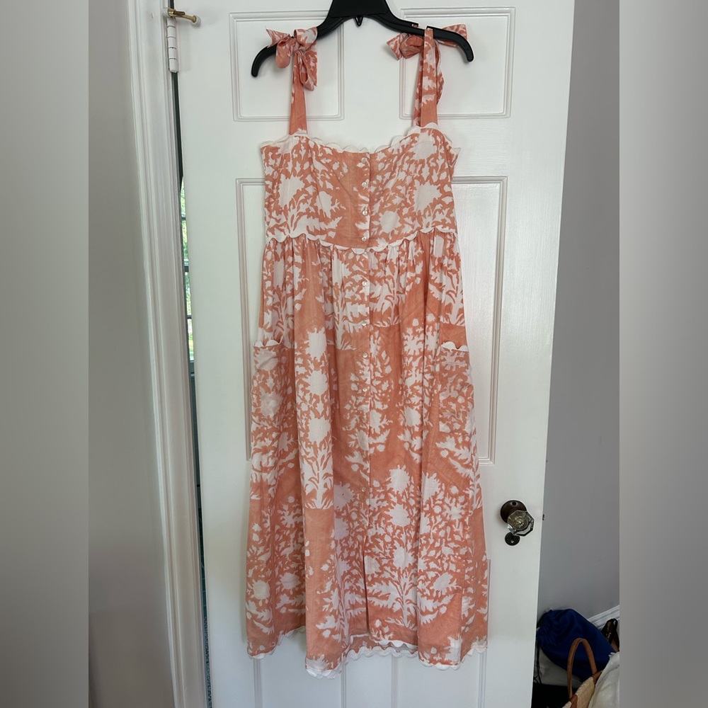 Juliet Dunn Apricot Dress